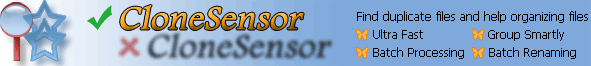 CloneSensor - duplicate file finder - find fast and manage easy